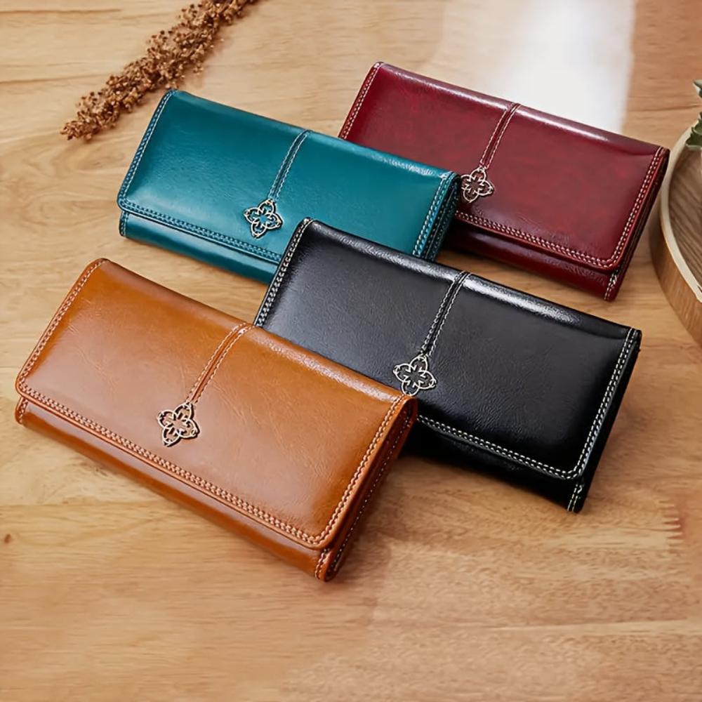 Women's Elegant Bifold Wallet Classic Everyday Organizer