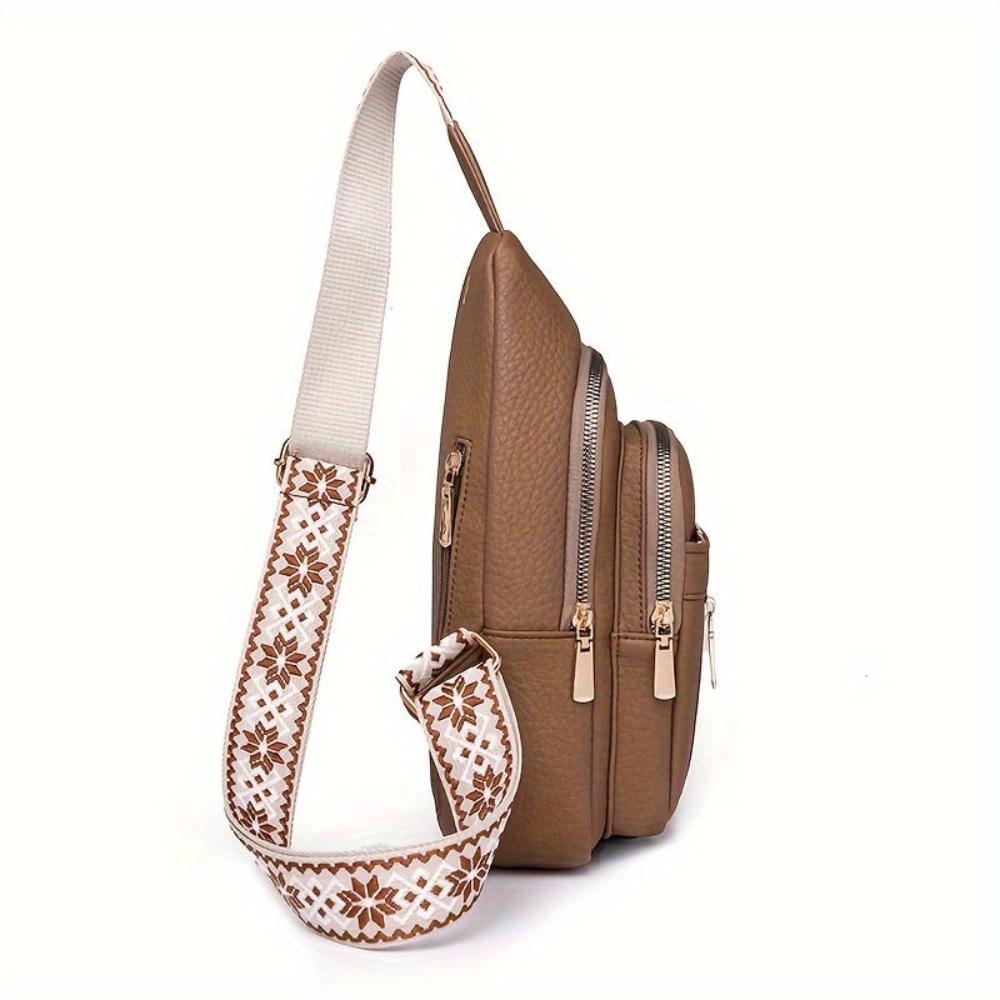 Women's Retro Chest Bag Crossbody Sling for Leisure and Everyday Use