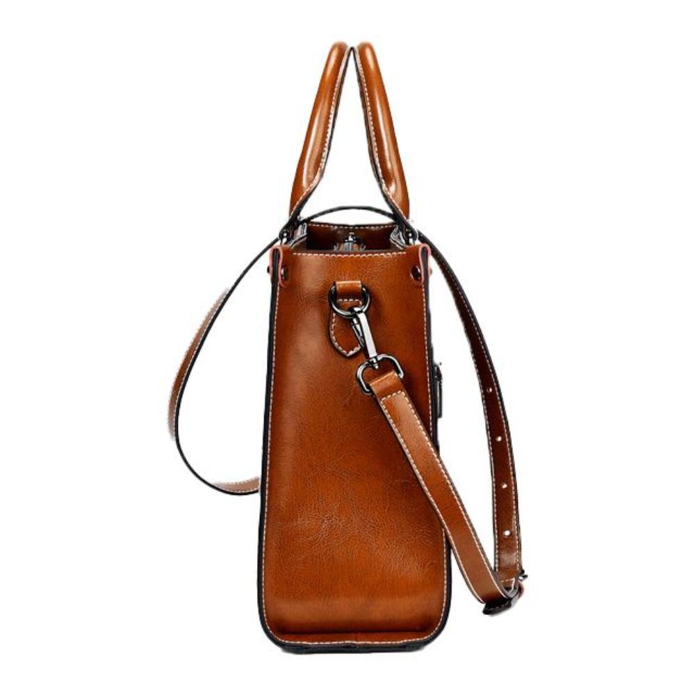 Women's Classic Structured Tote Bag for Work and Everyday Style