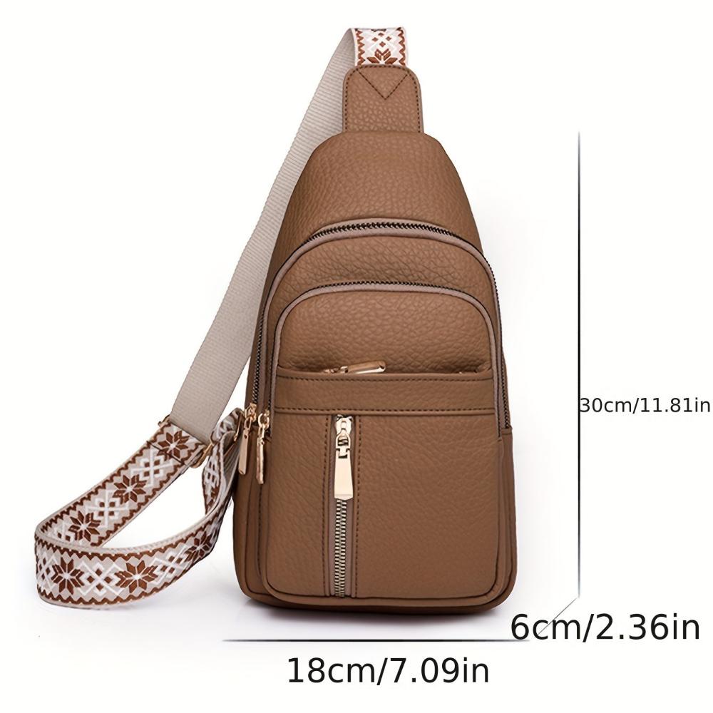 Women's Retro Chest Bag Crossbody Sling for Leisure and Everyday Use