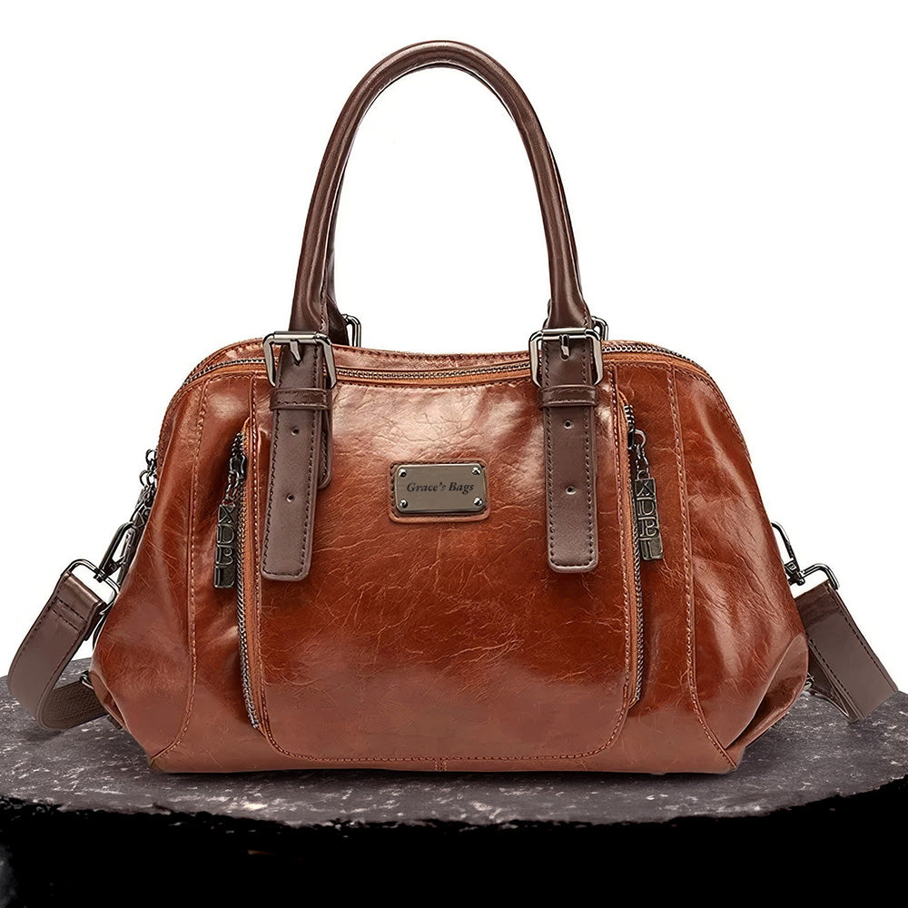 Women's Structured Classic Shoulder Bag for Everyday and Professional Use