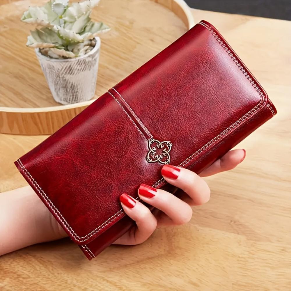 Women's Elegant Bifold Wallet Classic Everyday Organizer