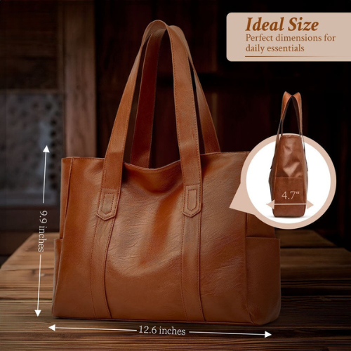 Women's Classic Structured Tote Bag for Everyday and Office Use