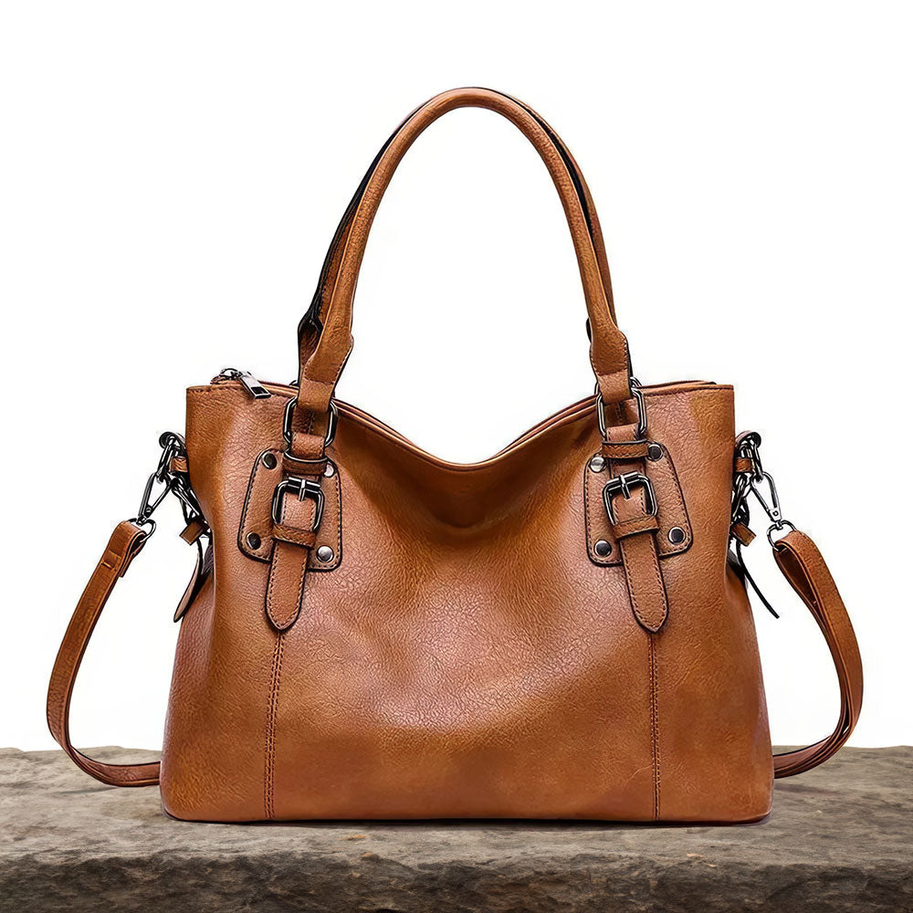 Women's Classic Structured Shoulder Bag – Elegant Everyday Tote for Work and Casual Use