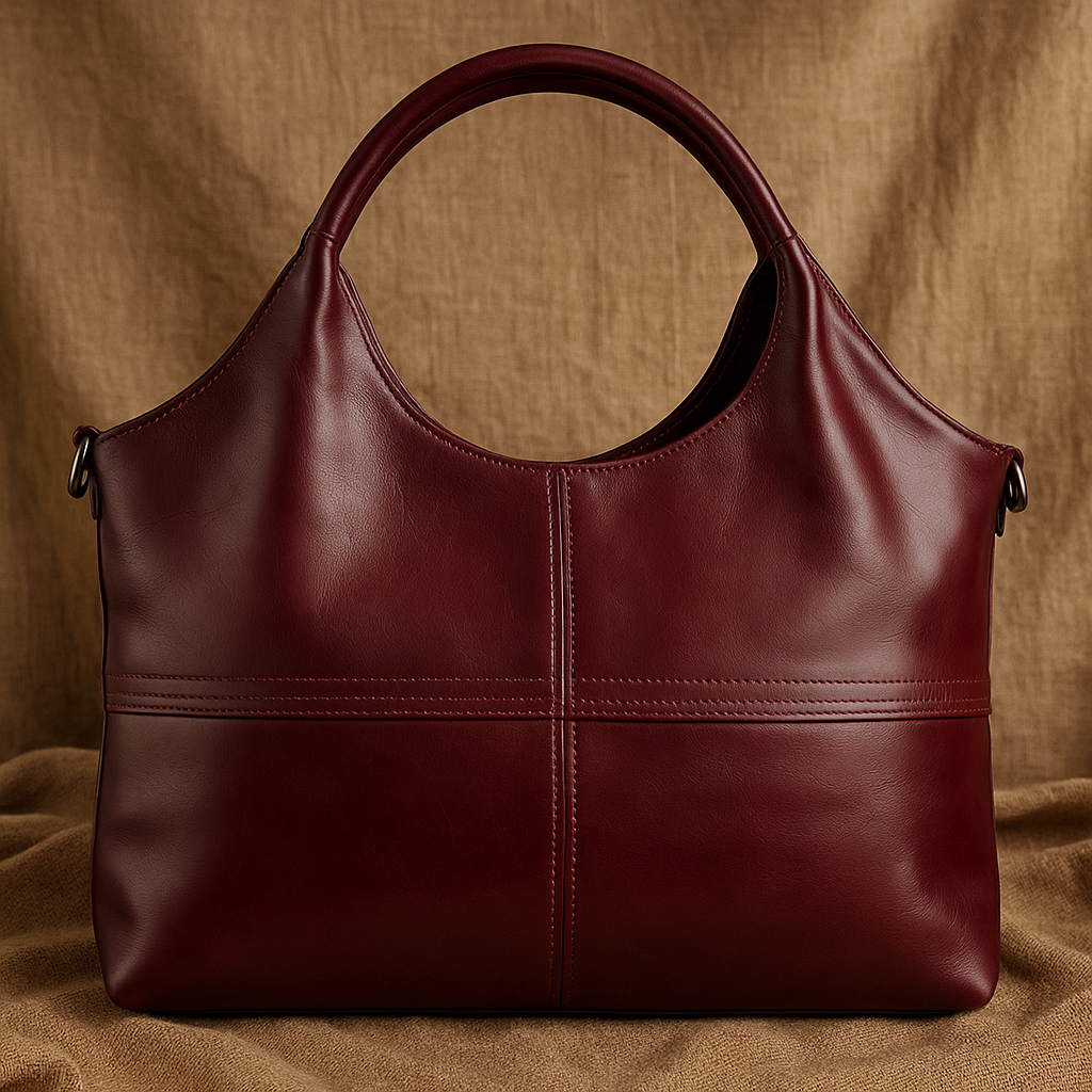 Women's Premium Designer Circular Handle Shoulder Bag for Everyday Elegance