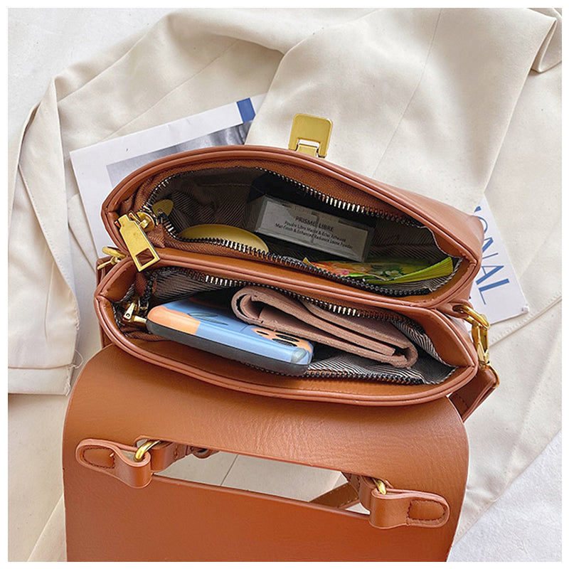 Women's Structured Elegant Top Handle Satchel – Classic Business & Casual Purse