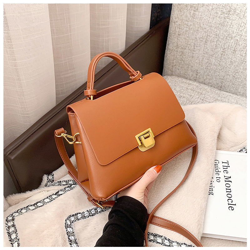 Women's Structured Elegant Top Handle Satchel – Classic Business & Casual Purse