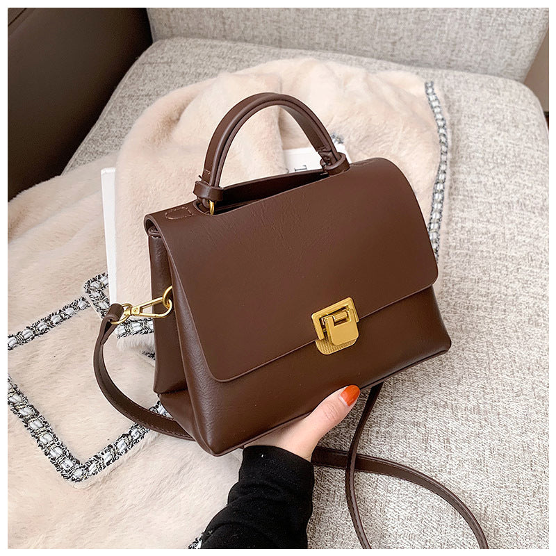 Women's Structured Elegant Top Handle Satchel – Classic Business & Casual Purse