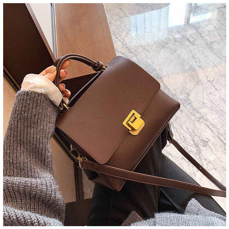 Women's Structured Elegant Top Handle Satchel – Classic Business & Casual Purse