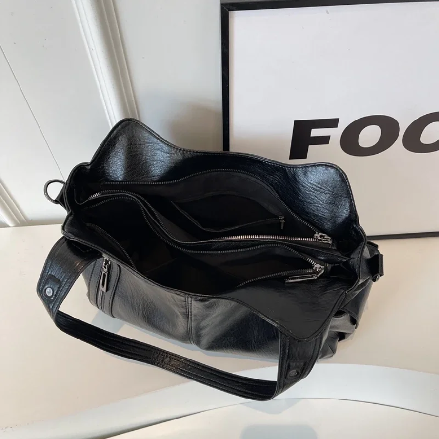 Women's Classic Shoulder Bag Elegant Everyday Tote with Multiple Compartments