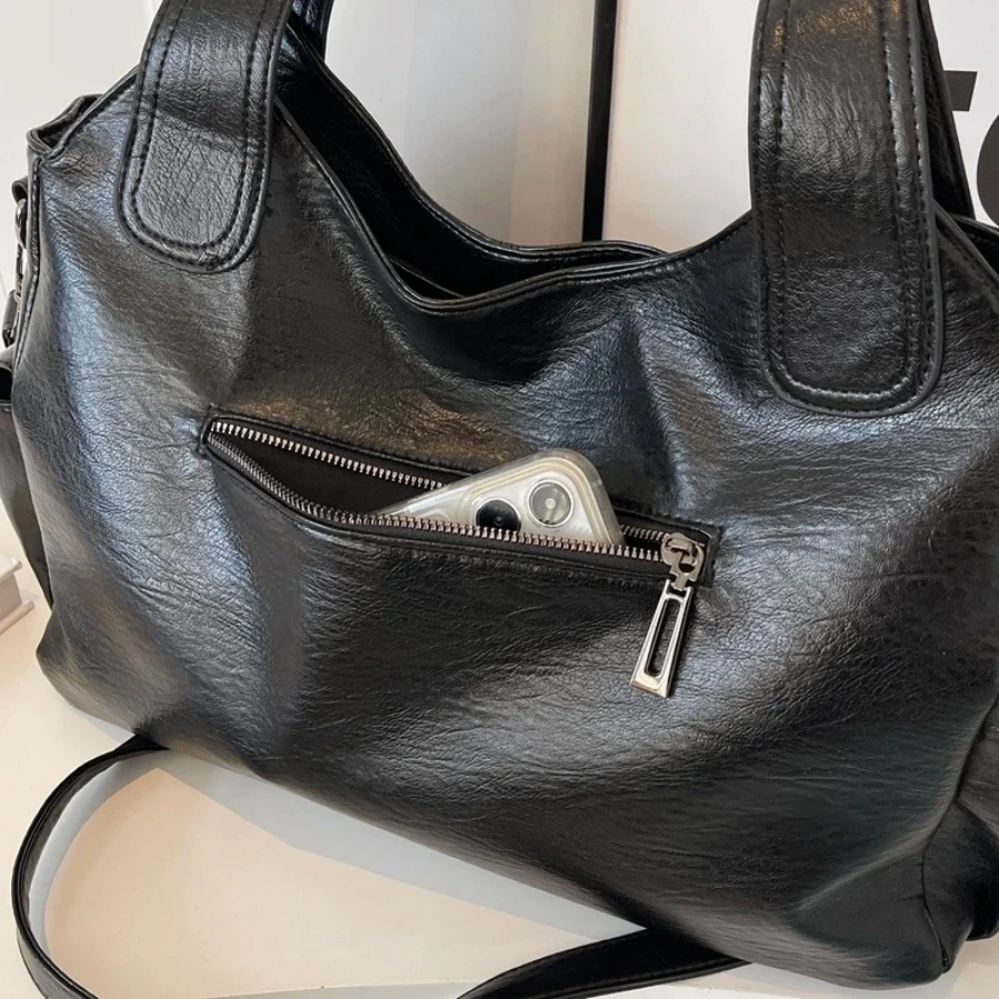 Women's Classic Shoulder Bag Elegant Everyday Tote with Multiple Compartments