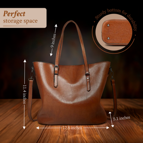 Women's Classic Tote Shoulder Bag – Elegant Structured Handbag for Everyday and Formal Use