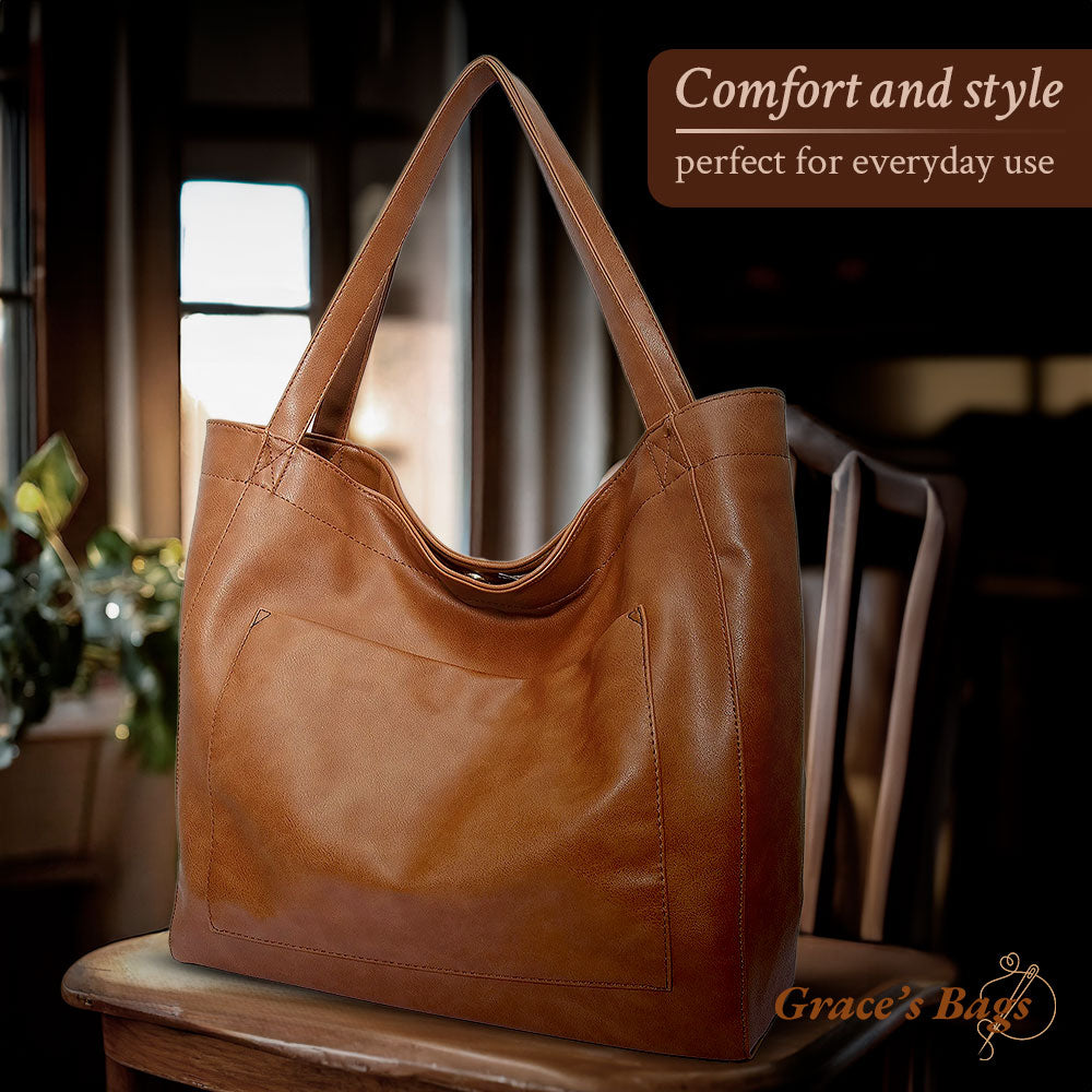 Women's Elegant Everyday Shoulder Tote Bag – Versatile Style for Work and Travel