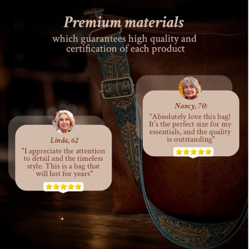 Women's Vintage-Inspired Elegant Shoulder Bag with Adjustable Patterned Strap