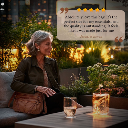 Women's Braided Crossbody Everyday Bag – Elegant Casual Style with Multiple Zipper Pockets