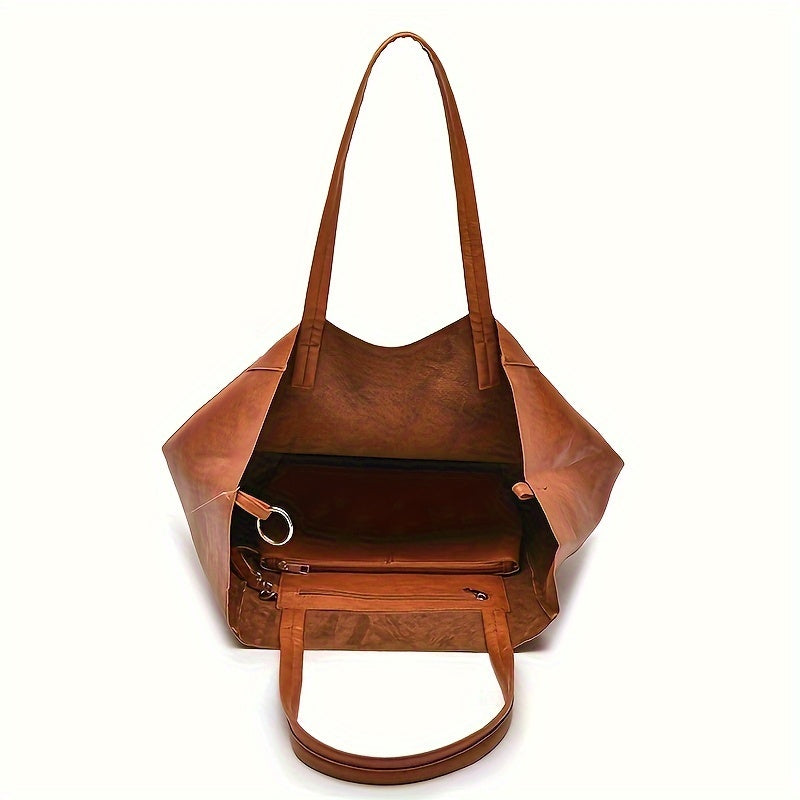 Women's Vintage Shoulder Tote Bag for Everyday Use