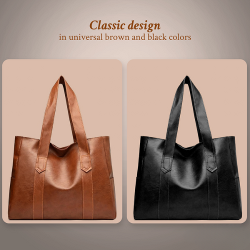 Women's Classic Structured Tote Bag for Everyday and Office Use