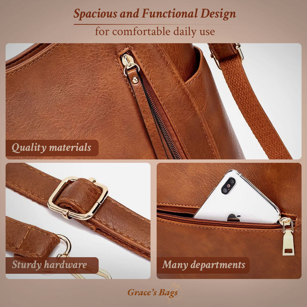 Women's Classic Everyday Shoulder Bag – Elegant Versatile Tote for Daily Use
