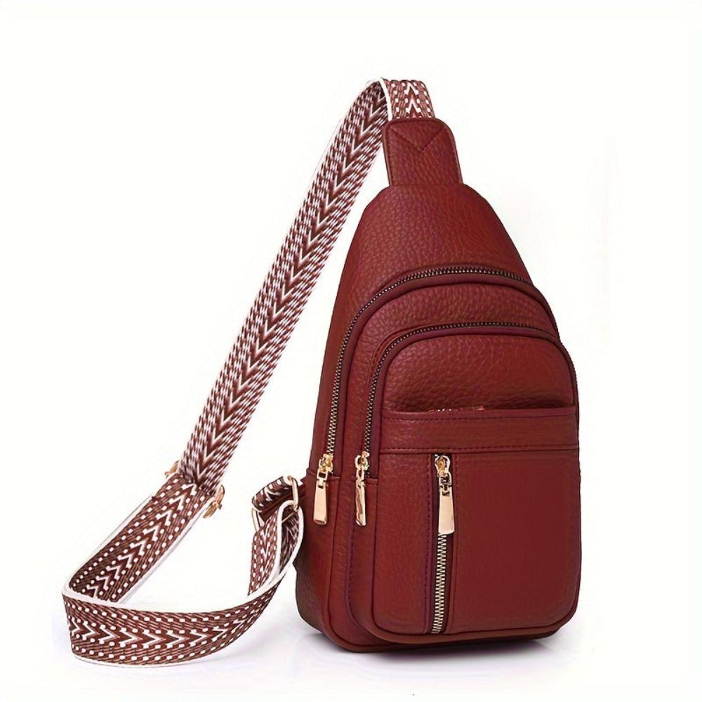 Women's Retro Chest Bag Crossbody Sling for Leisure and Everyday Use
