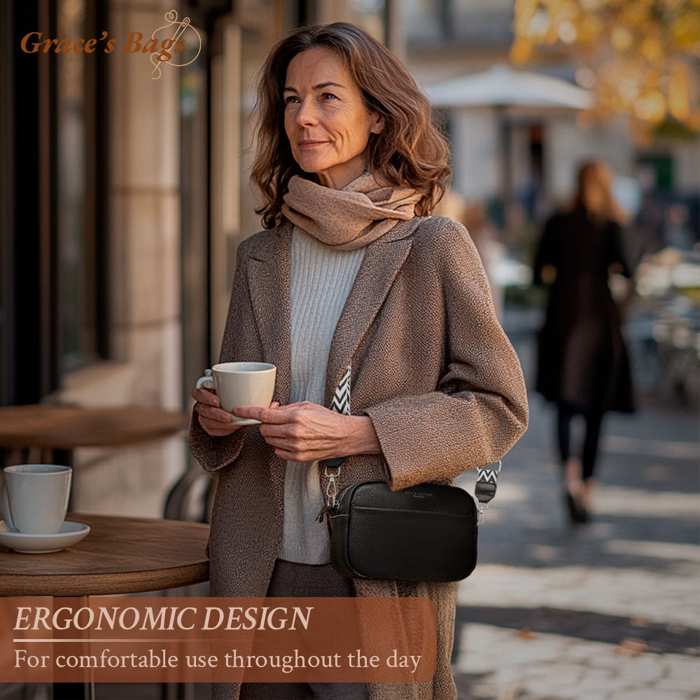 Women's Elegant Shoulder Bag with Wide Strap – Versatile Everyday and Evening Purse