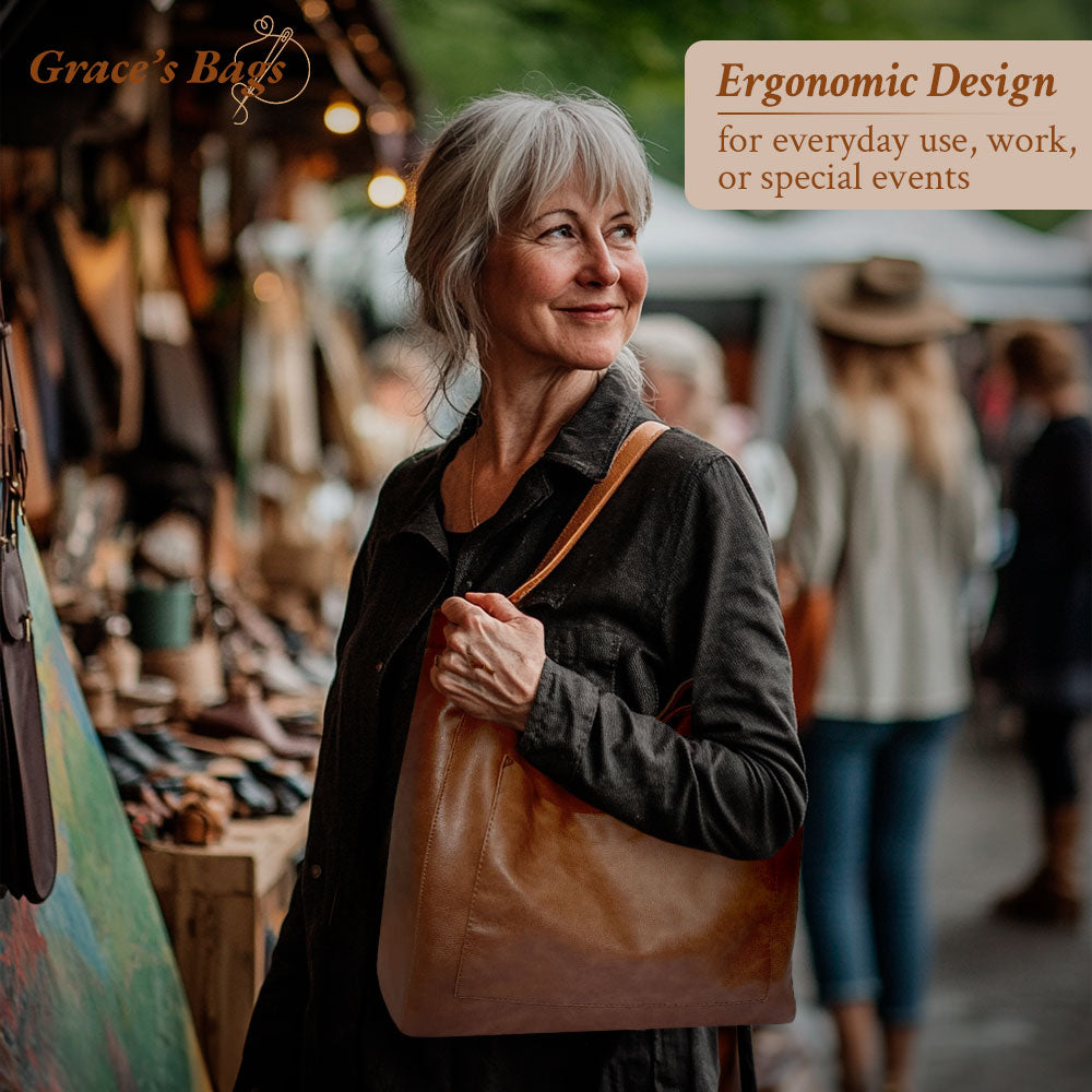 Women's Elegant Everyday Shoulder Tote Bag – Versatile Style for Work and Travel