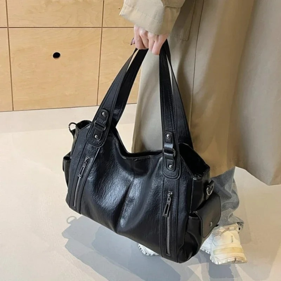 Women's Classic Shoulder Bag Elegant Everyday Tote with Multiple Compartments