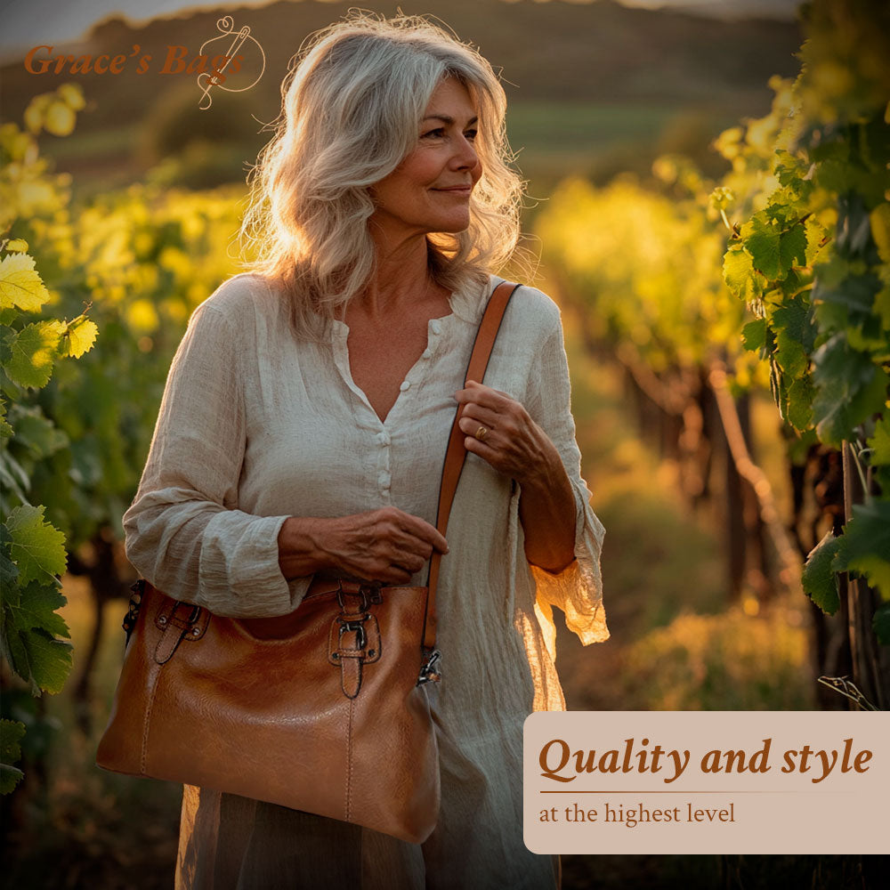 Women's Classic Structured Shoulder Bag – Elegant Everyday Tote for Work and Casual Use