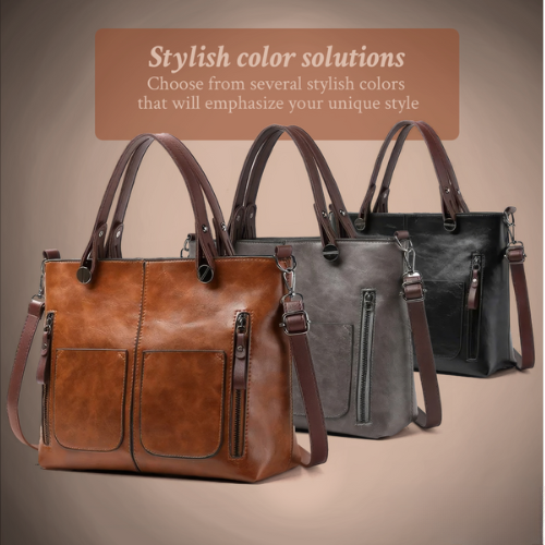 Women's Premium Structured Tote Shoulder Bag for Work and Everyday Sophistication
