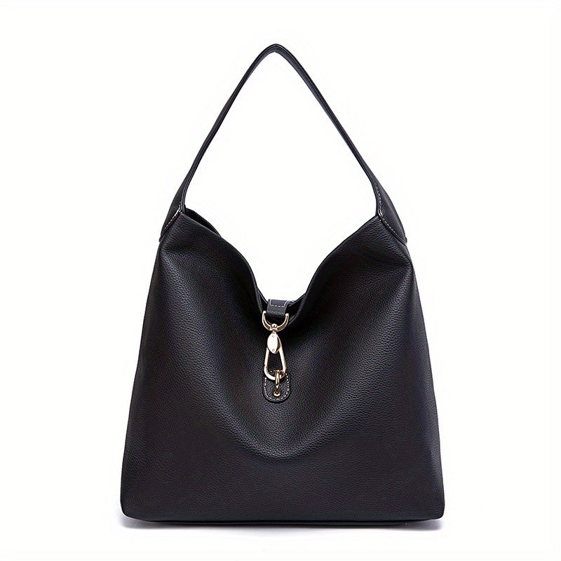 Women's Stylish Shoulder Bag with Buckle Closure for Everyday Use