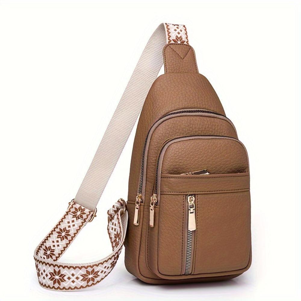 Women's Retro Chest Bag Crossbody Sling for Leisure and Everyday Use