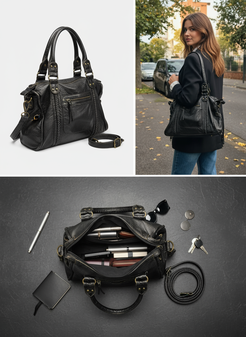Women's Fashion Shoulder Bag – Stylish Everyday Tote with Multiple Compartments