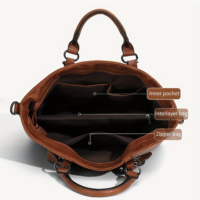 Women's Stylish Tote Bag with Removable Strap for Everyday Use