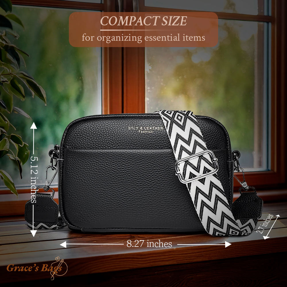 Women's Elegant Shoulder Bag with Wide Strap – Versatile Everyday and Evening Purse