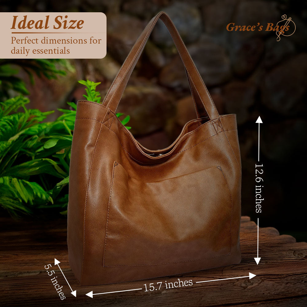 Women's Elegant Everyday Shoulder Tote Bag – Versatile Style for Work and Travel