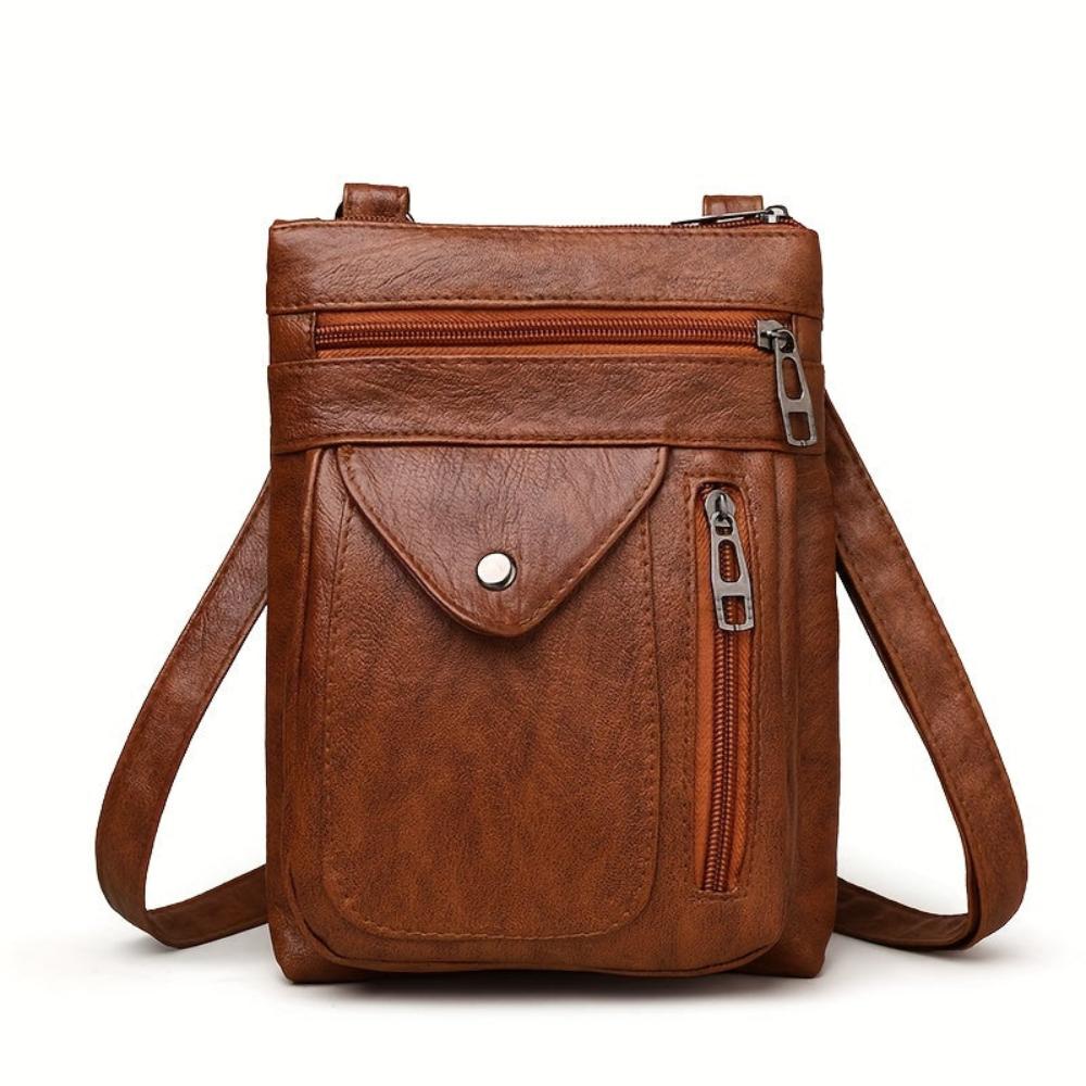 Women's Vintage Crossbody Shoulder Bag for Everyday Style and Organization