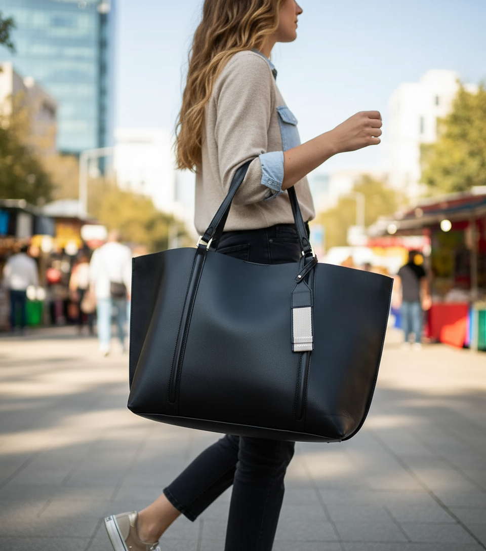 Women's Everyday Tote Bag – Classic Style, Spacious & Versatile Shoulder Handbag for Work or City Life