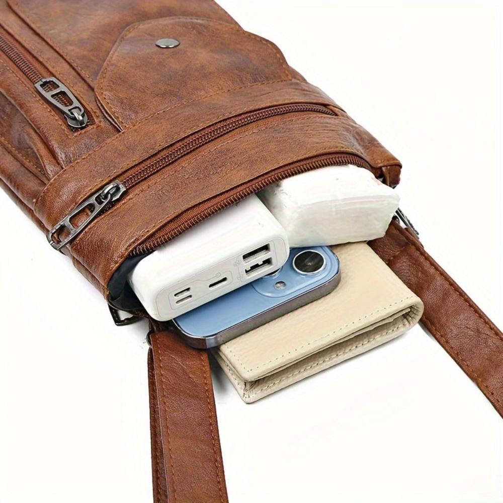 Women's Vintage-Inspired Crossbody Everyday Shoulder Bag – Classic Chic Handbag for Daily Use