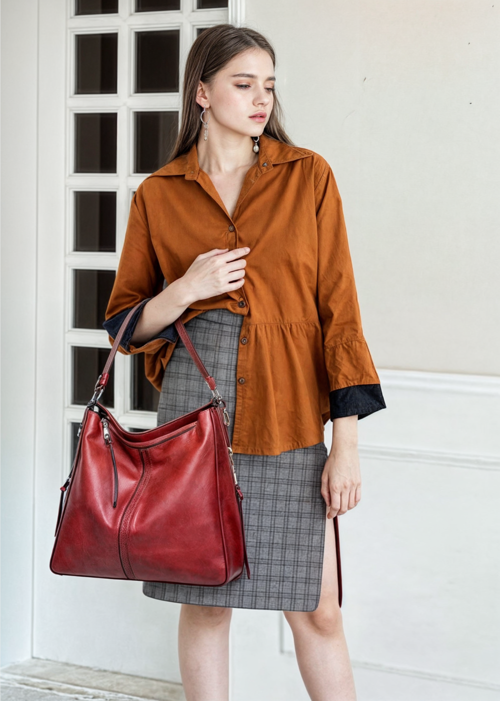 Women's Chic Everyday Tote Handbag – Stylish Shoulder and Top Handle Bag