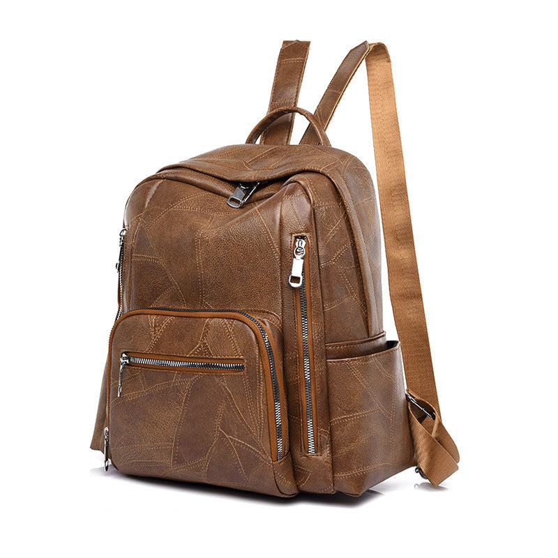 Women's Retro Chic Medium Backpack – High-End Vintage Style Daypack