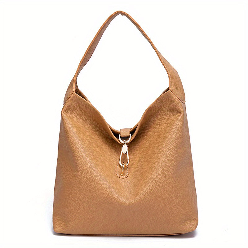 Women's Stylish Shoulder Bag with Buckle Closure for Everyday Use