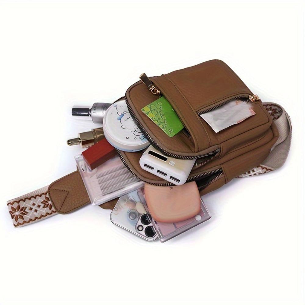 Women's Retro Chest Bag Crossbody Sling for Leisure and Everyday Use