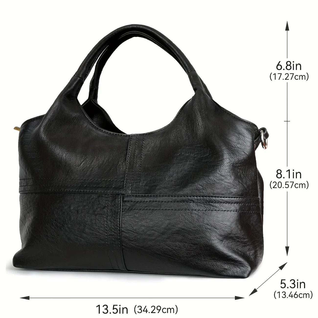 Women's Premium Designer Circular Handle Shoulder Bag for Everyday Elegance