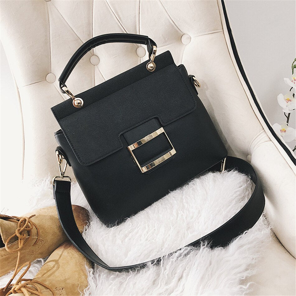 Women's Elegant Buckle Crossbody & Handbag – Sophisticated Everyday Purse