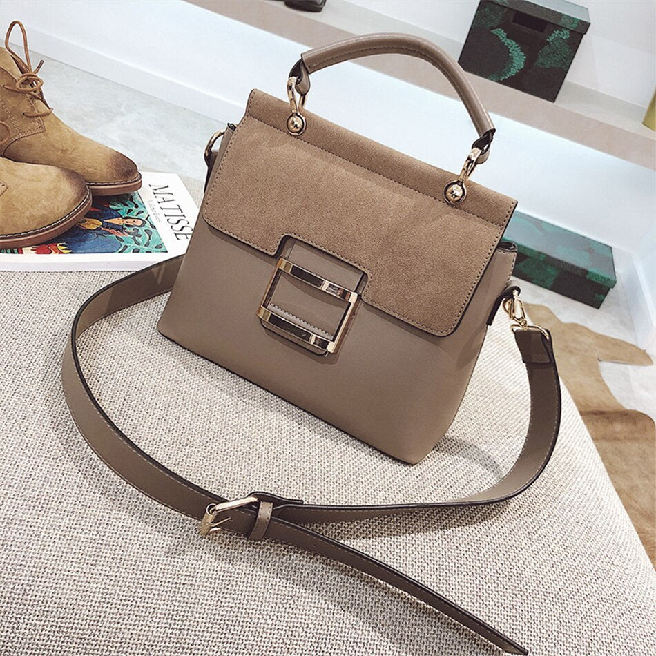 Women's Elegant Buckle Crossbody & Handbag – Sophisticated Everyday Purse
