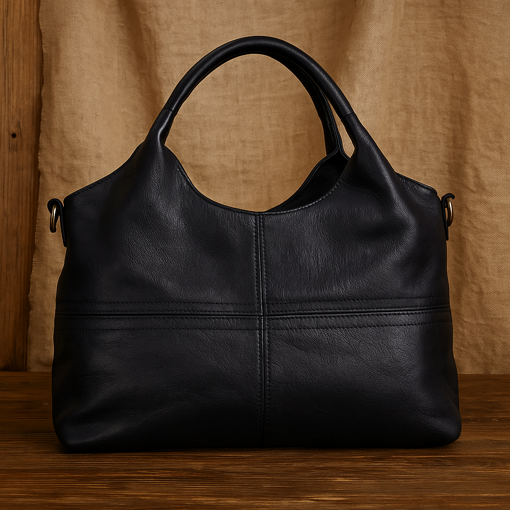 Women's Premium Designer Circular Handle Shoulder Bag for Everyday Elegance