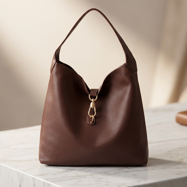 Women's Stylish Shoulder Bag with Buckle Closure for Everyday Use