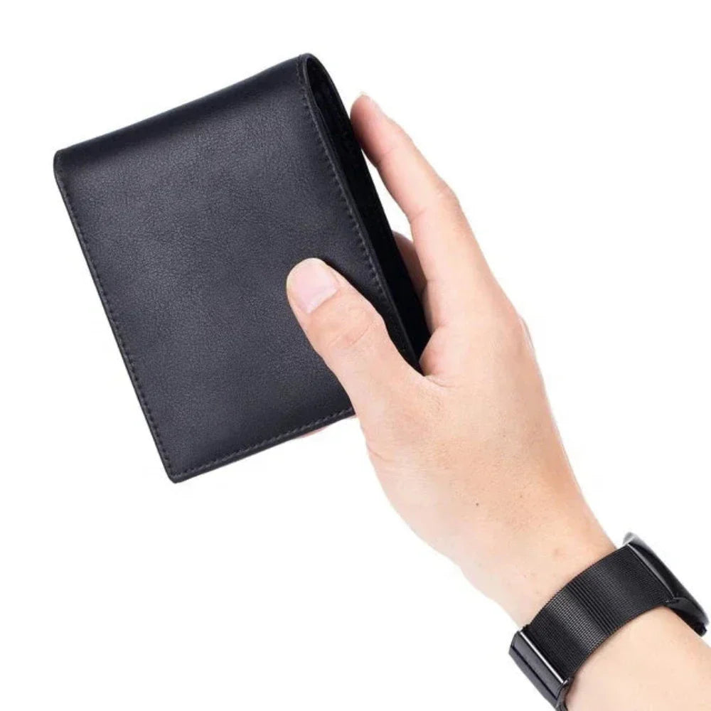 Men's Slim RFID Bifold Wallet - Minimalist Secure Card Holder