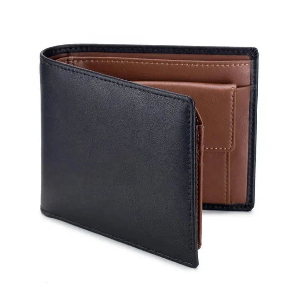 Men's Slim RFID Bifold Wallet - Minimalist Secure Card Holder