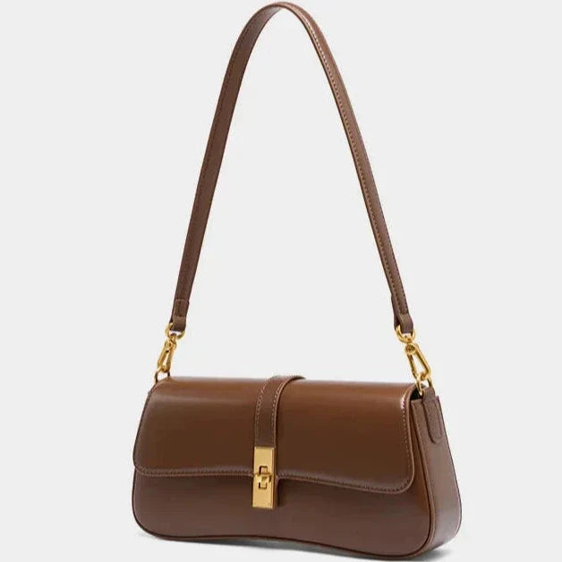 Women's Minimalist Shoulder Bag – Elegant Modern Classic for Everyday and Evening