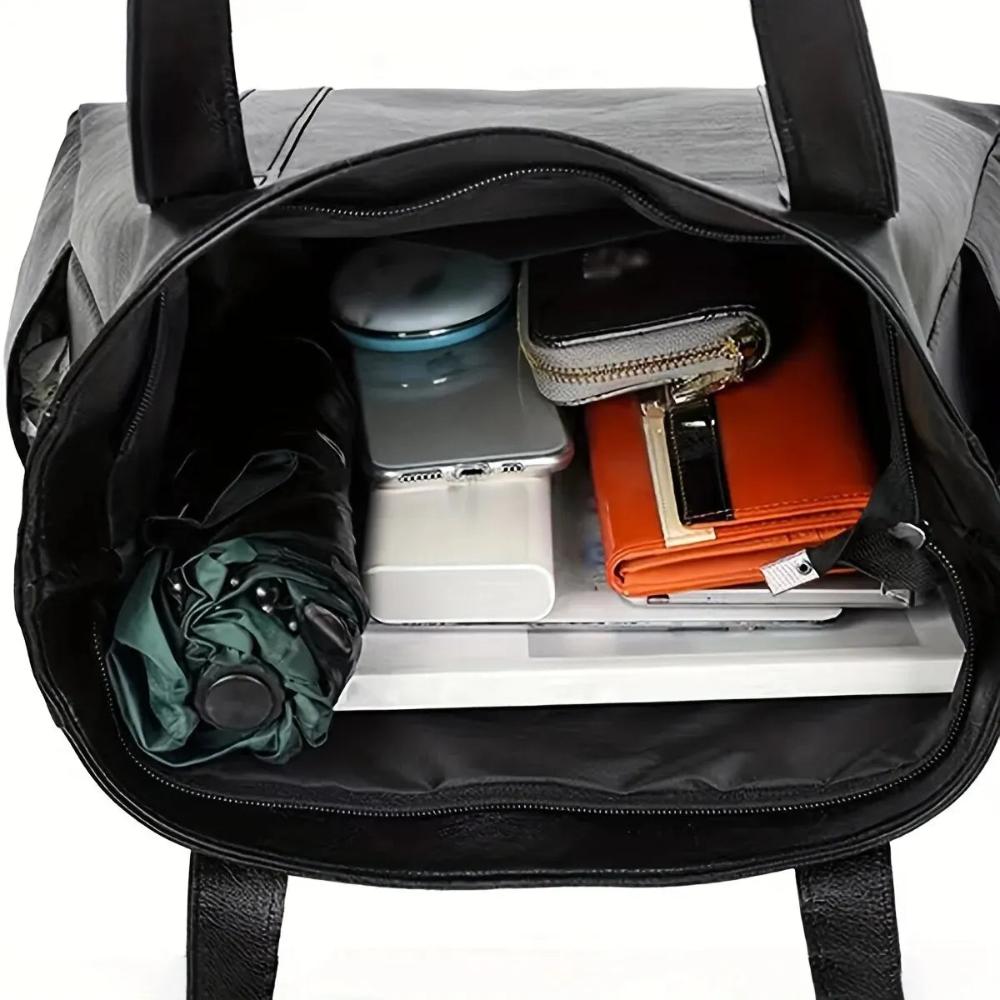 Women's Classic Structured Tote Bag for Everyday and Office Use